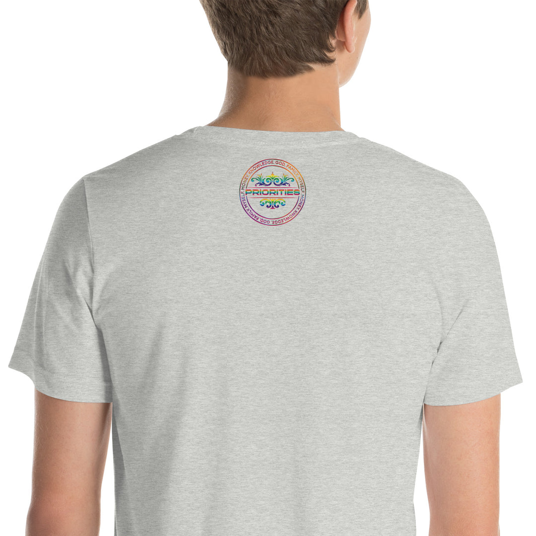 Short-Sleeve Unisex T-Shirt / With all multi color logo.
