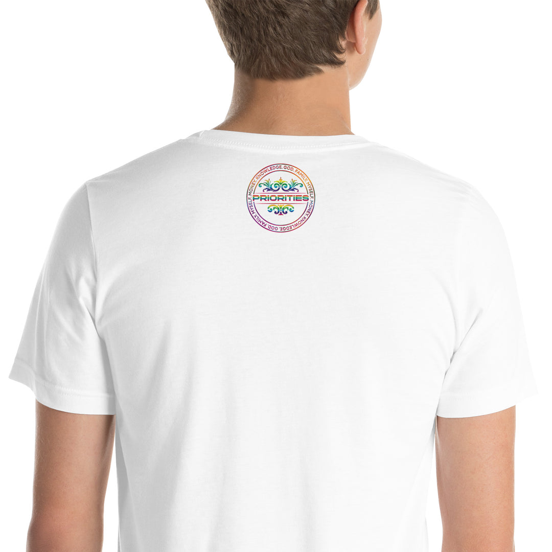 Short-Sleeve Unisex T-Shirt / With all multi color logo.