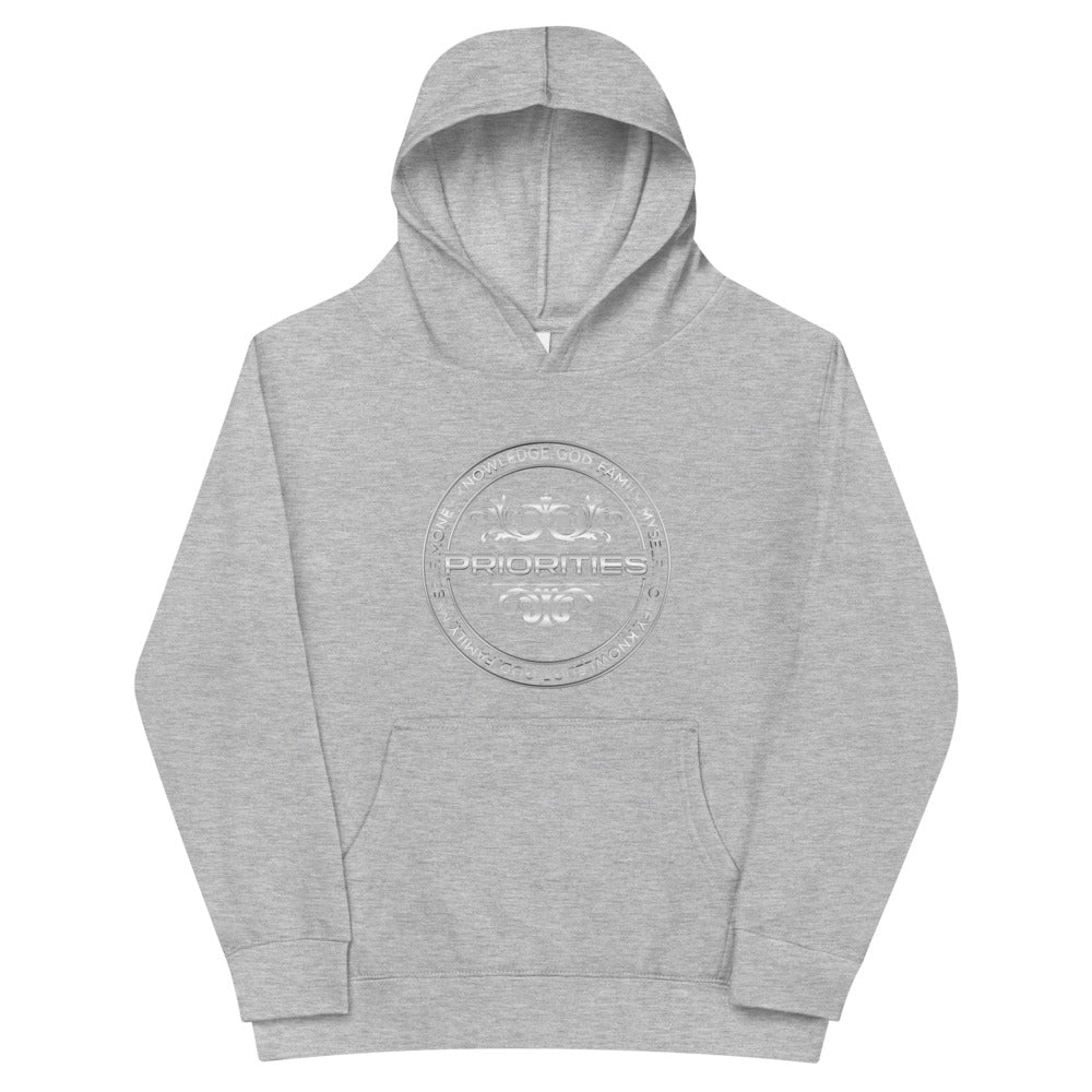 Kids fleece hoodie / With the all Platinum logo