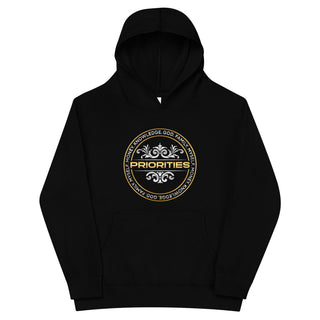 Kids fleece hoodie / With Platinum & Gold Priorities logo