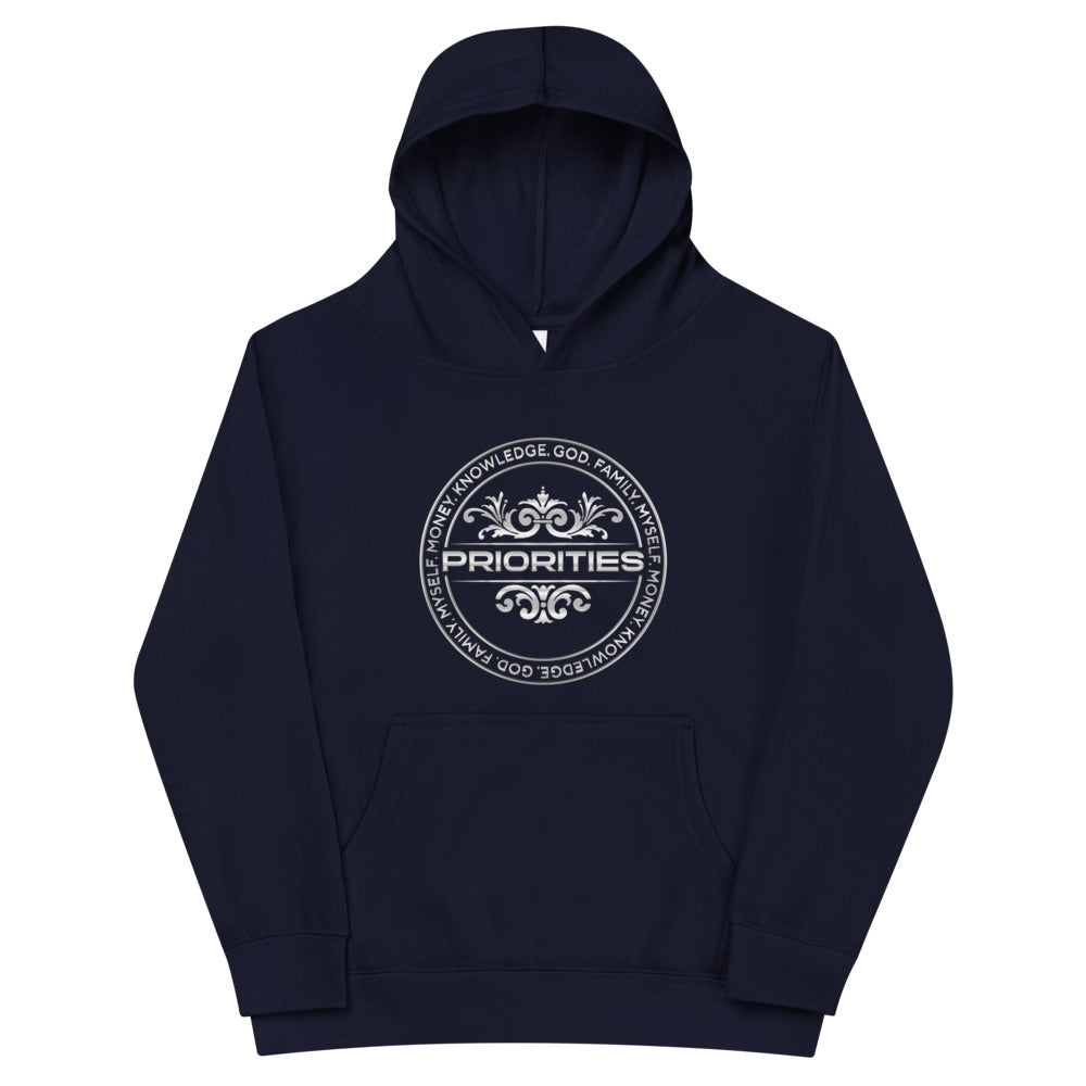 Kids fleece hoodie / With the all Platinum logo