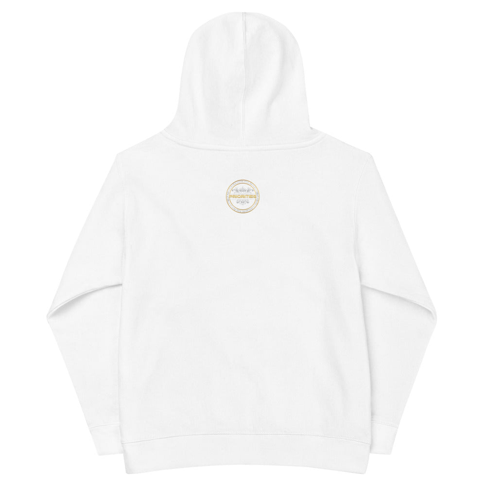 Kids fleece hoodie / With Platinum & Gold Priorities logo