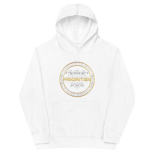 Kids fleece hoodie / With Platinum & Gold Priorities logo