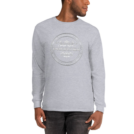 Men’s Long Sleeve Shirt / Platinum logo