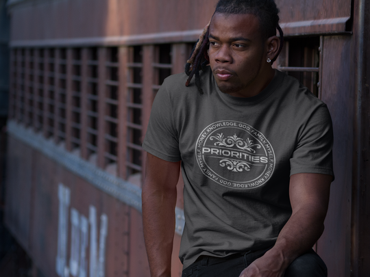 Short-Sleeve Unisex T-Shirt / With all Platinum Priorities logo.