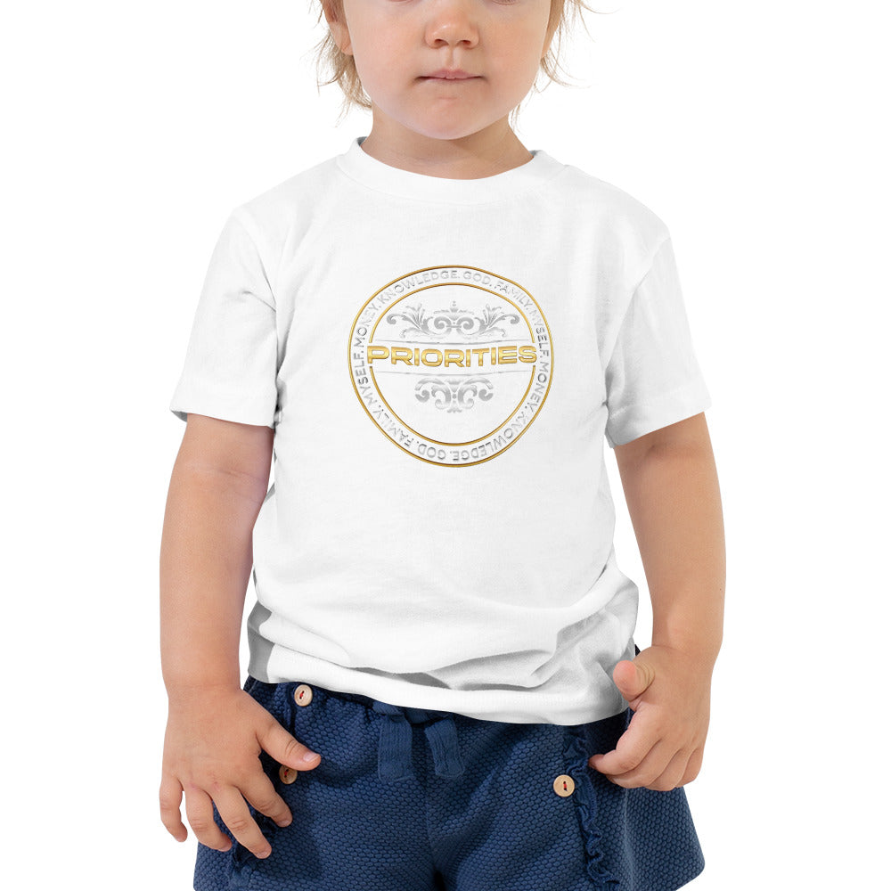 Toddler Short Sleeve Tee / With the platinum & Gold logo