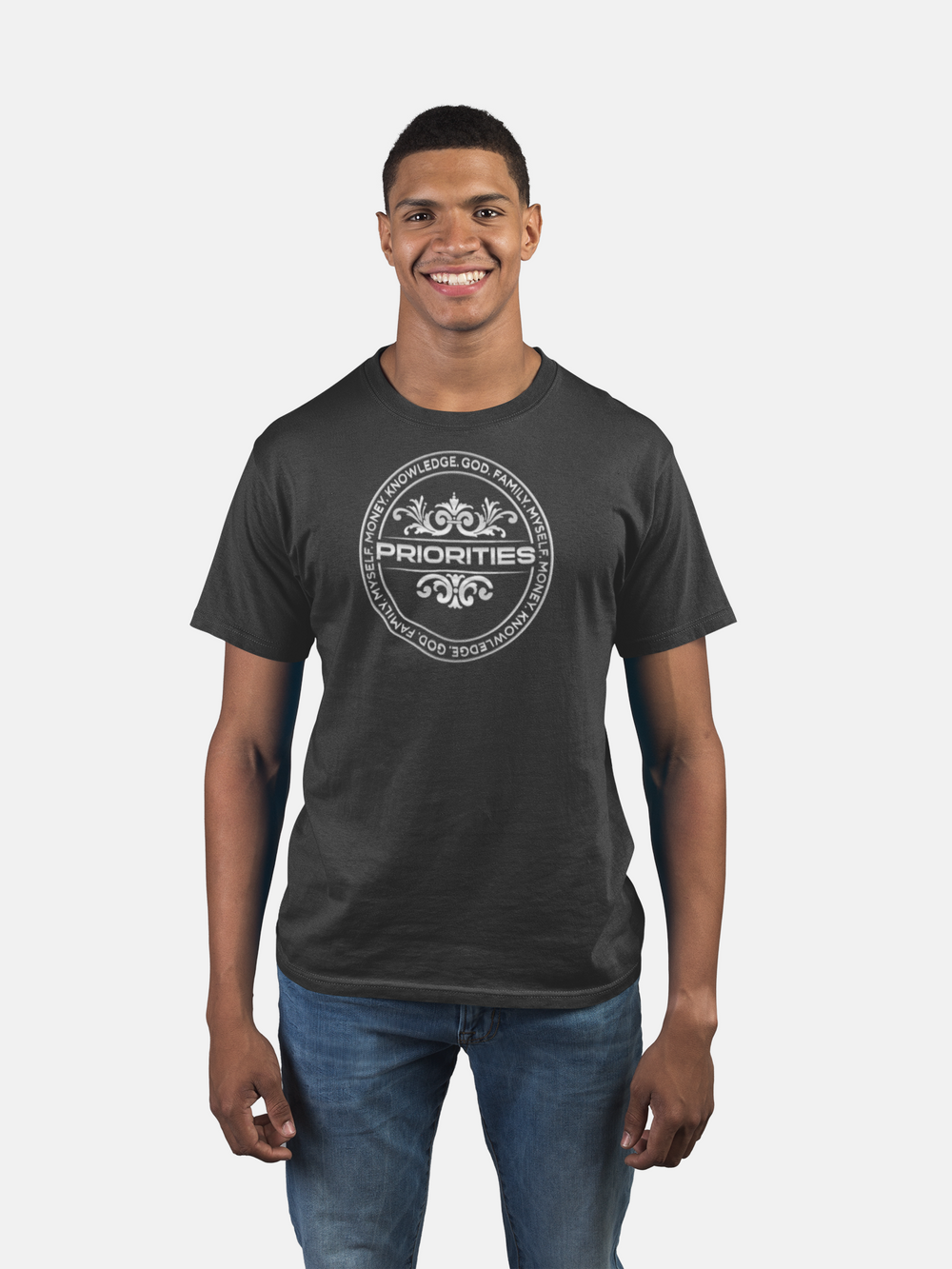 Short-Sleeve Unisex T-Shirt / With all Platinum Priorities logo.