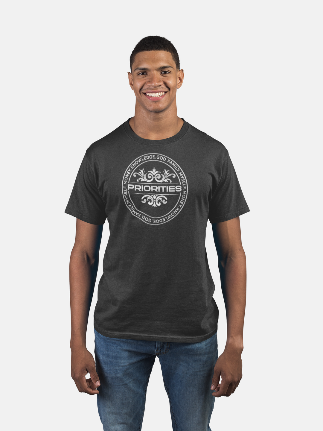 Short-Sleeve Unisex T-Shirt / With all Platinum Priorities logo.