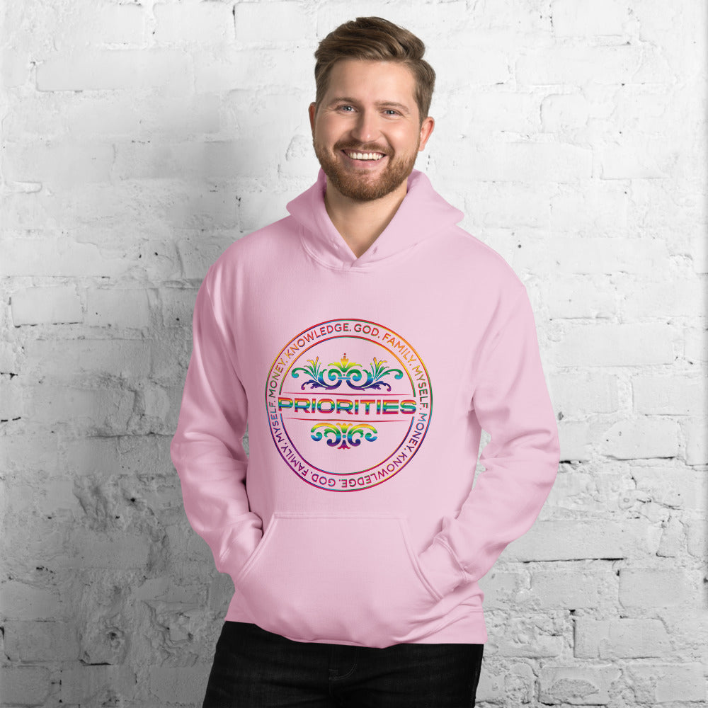 Unisex Hoodie / With the all multi color logo