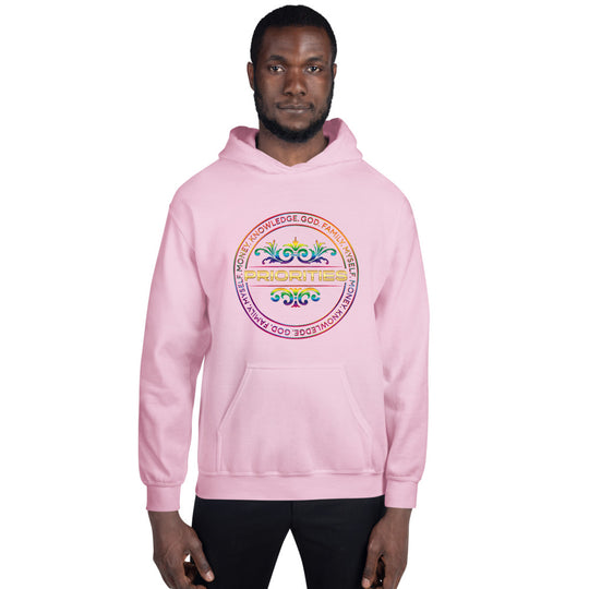 Unisex Hoodie / With multi color & gold logo