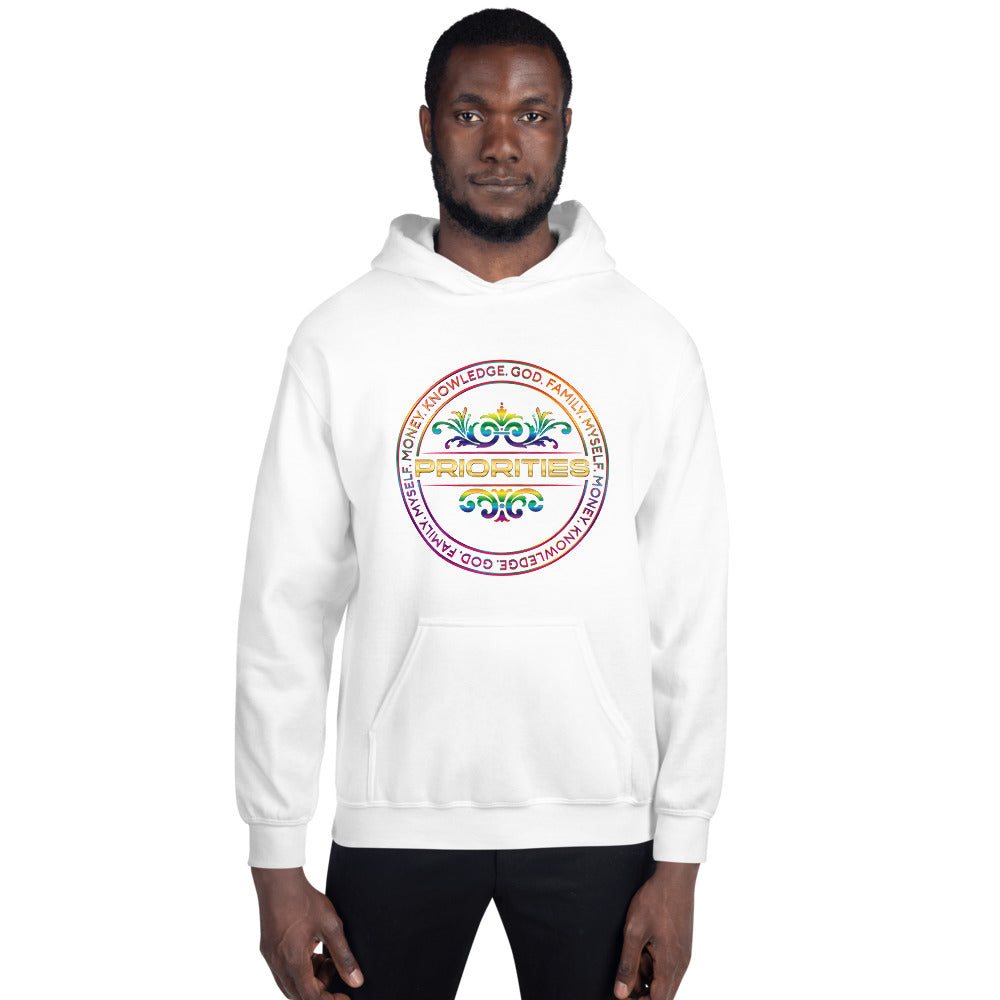 Unisex Hoodie / With multi color & gold logo