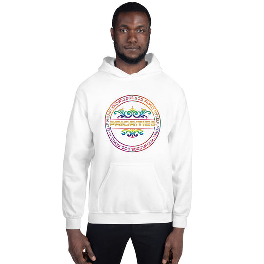 Unisex Hoodie / With multi color & gold logo