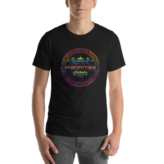 Short-Sleeve Unisex T-Shirt / With all multi color logo