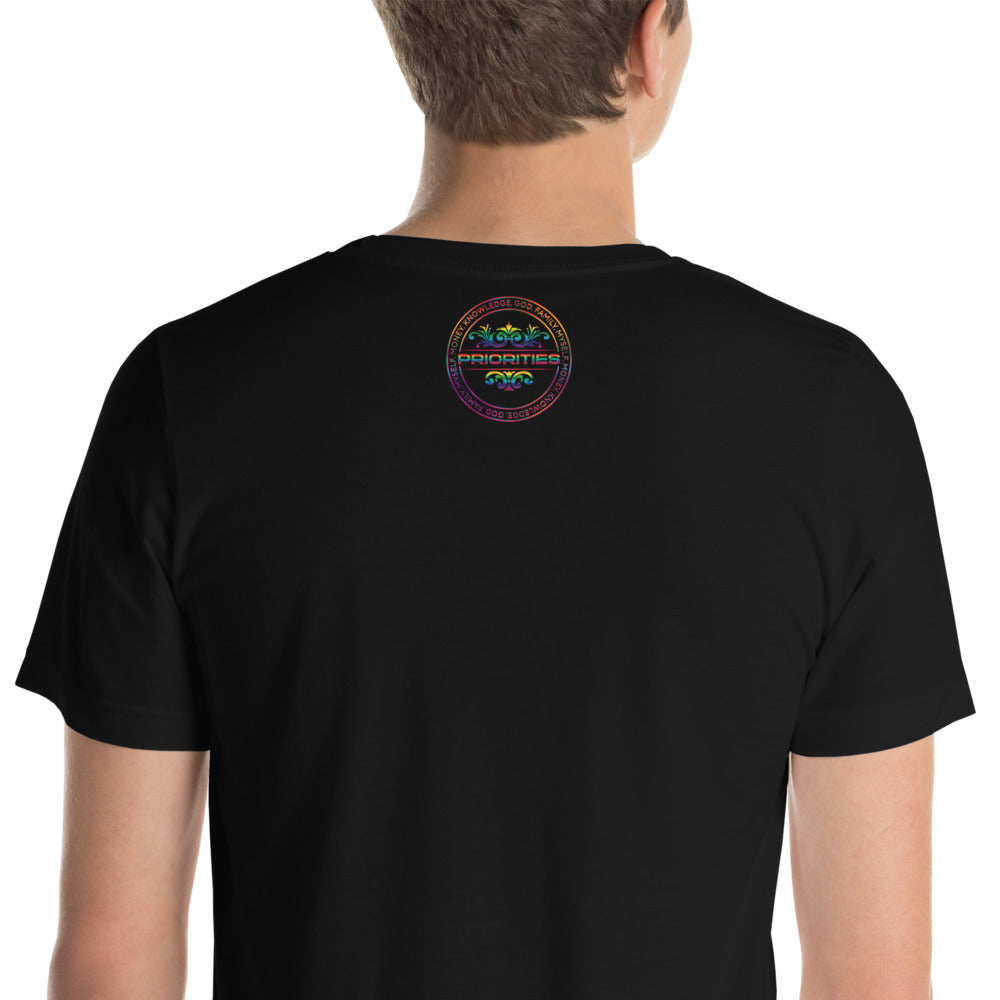 Short-Sleeve Unisex T-Shirt / With all multi color logo