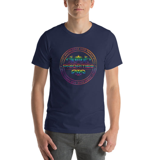 Short-Sleeve Unisex T-Shirt / With all multi color logo