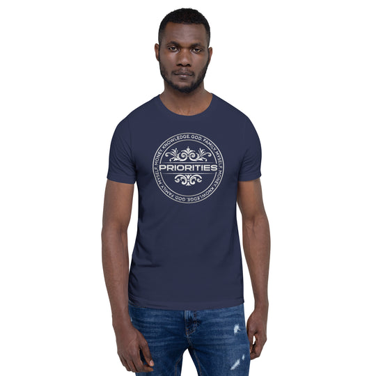 Short-Sleeve Unisex T-Shirt / With all Platinum Priorities logo.