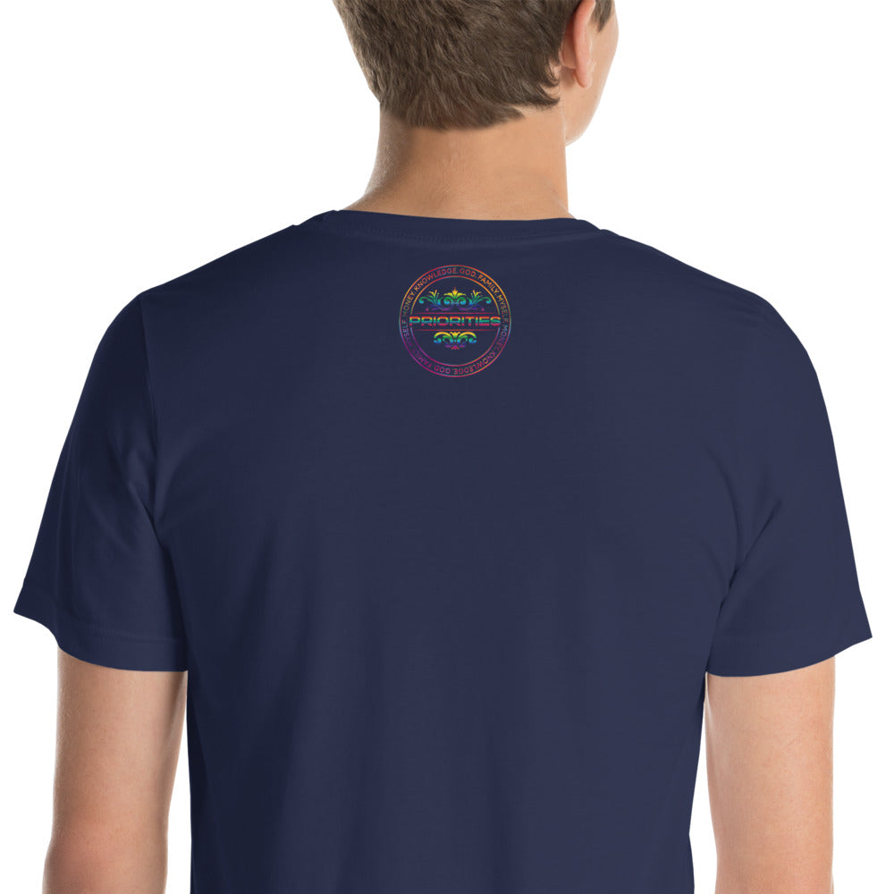 Short-Sleeve Unisex T-Shirt / With all multi color logo