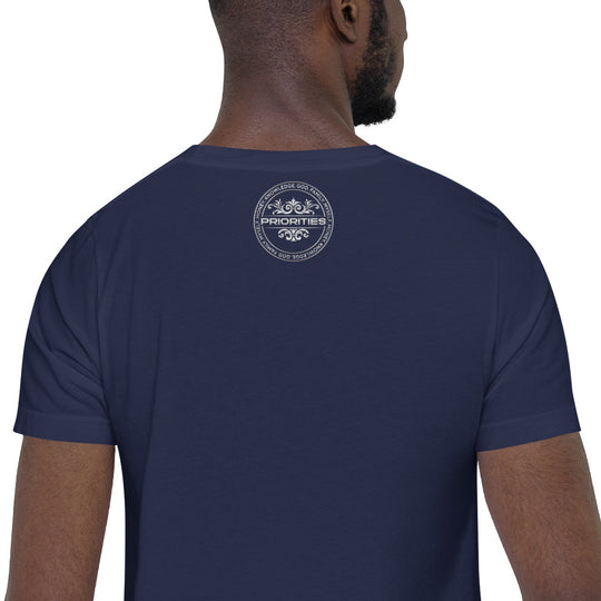 Short-Sleeve Unisex T-Shirt / With all Platinum Priorities logo.