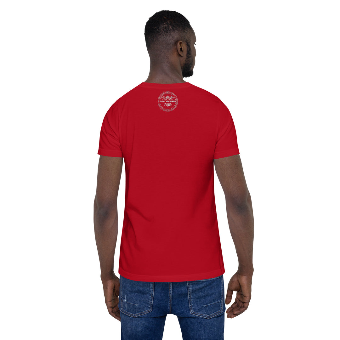 Short-Sleeve Unisex T-Shirt / With all Platinum Priorities logo.