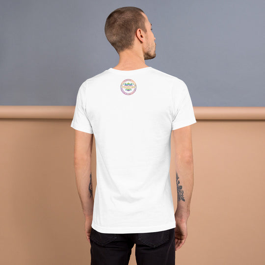 Short-Sleeve Unisex T-Shirt / With gold & multi color logo