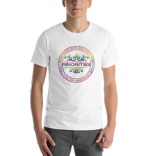 Short-Sleeve Unisex T-Shirt / With all multi color logo